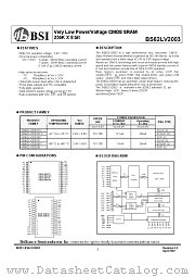 BS62LV2003 datasheet pdf Brilliance Semiconductor