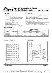 BS616UV1620 datasheet pdf Brilliance Semiconductor