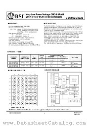 BS616LV4023 datasheet pdf Brilliance Semiconductor