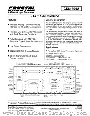 CS61304A datasheet pdf Cirrus Logic