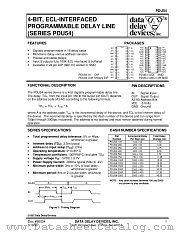 PDU54 SERIES datasheet pdf Data Delay Devices Inc
