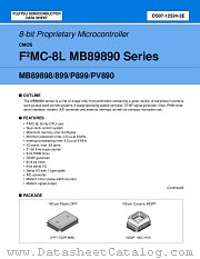 MB89898 datasheet pdf Fujitsu Microelectronics