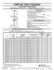 Z4KE200A datasheet pdf General Semiconductor