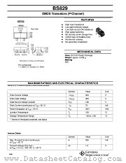 BS829 datasheet pdf General Semiconductor