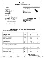 BS850 datasheet pdf General Semiconductor