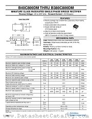 B125C800DM datasheet pdf General Semiconductor