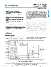 GS9023 datasheet pdf Gennum Corporation