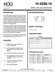 HI-8588-10 datasheet pdf Holt Integrated Circuits