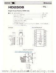 HD2508 datasheet pdf Hitachi Semiconductor