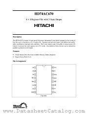 HD74AC670 datasheet pdf Hitachi Semiconductor