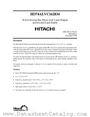 HD74ALVC162834 datasheet pdf Hitachi Semiconductor
