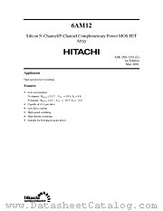 6AM12 (NCH/PCH) datasheet pdf Hitachi Semiconductor