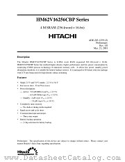 HM62V16256CLBP/CLBP-XXSL datasheet pdf Hitachi Semiconductor