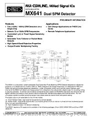 MX641 datasheet pdf MXCOM