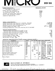 BSY88 datasheet pdf Micro Electronics