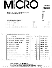 2N5232 datasheet pdf Micro Electronics