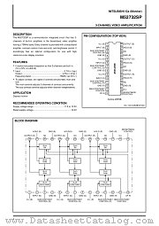 M52732SP datasheet pdf Mitsubishi Electric Corporation