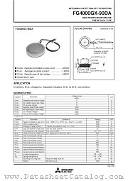 FG4000GX-90DA datasheet pdf Mitsubishi Electric Corporation