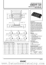 CM20TF-12H datasheet pdf Mitsubishi Electric Corporation