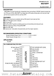 M52769FP datasheet pdf Mitsubishi Electric Corporation