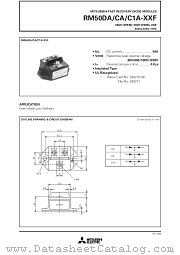 RM50DA datasheet pdf Mitsubishi Electric Corporation