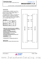 MH32S72DBFA-8 datasheet pdf Mitsubishi Electric Corporation