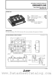 QM200DY-24B datasheet pdf Mitsubishi Electric Corporation