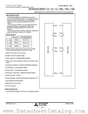 MH4S64CBMD-10 datasheet pdf Mitsubishi Electric Corporation