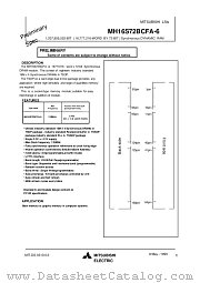 MH16S72BCFA-6 datasheet pdf Mitsubishi Electric Corporation
