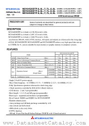 M2V64S40DTP-7 datasheet pdf Mitsubishi Electric Corporation
