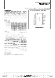 M35080FP datasheet pdf Mitsubishi Electric Corporation