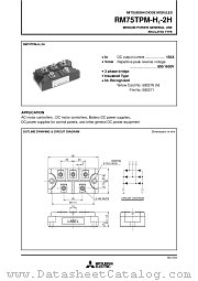 RM75TPM datasheet pdf Mitsubishi Electric Corporation