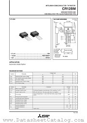 CR12BM datasheet pdf Mitsubishi Electric Corporation