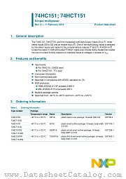 74HC151D datasheet pdf NXP Semiconductors