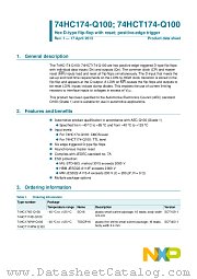 74HC174PW-Q100 datasheet pdf NXP Semiconductors