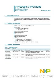 74HCT2G08GD datasheet pdf NXP Semiconductors