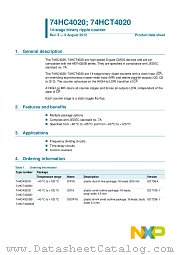 74HCT4020D datasheet pdf NXP Semiconductors