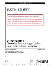 74HC9114D datasheet pdf NXP Semiconductors
