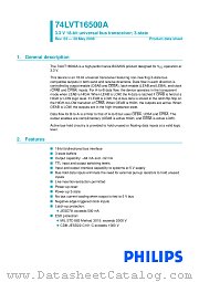74LVT16500ADL datasheet pdf NXP Semiconductors