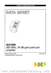 BGY888 datasheet pdf NXP Semiconductors