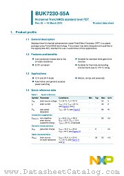BUK7230-55A datasheet pdf NXP Semiconductors