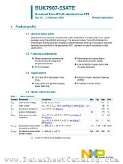 BUK7907-55ATE datasheet pdf NXP Semiconductors