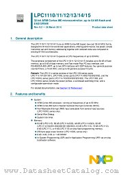 LPC1114FN28 datasheet pdf NXP Semiconductors