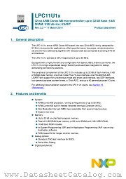 LPC11U14FHI33 datasheet pdf NXP Semiconductors