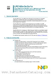 LPC1857FET256 datasheet pdf NXP Semiconductors