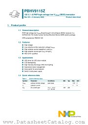 PBHV9115Z datasheet pdf NXP Semiconductors