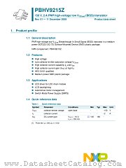 PBHV9215Z datasheet pdf NXP Semiconductors