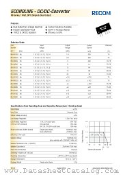 RB-1524D datasheet pdf Recom International Power