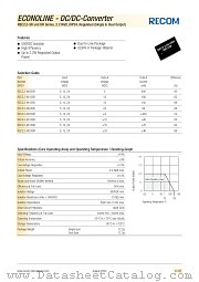 REC2.2-0515SR datasheet pdf Recom International Power