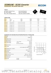 RO-3.314S datasheet pdf Recom International Power